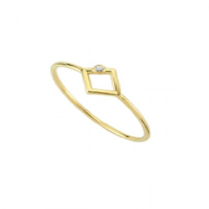  14K Gold Ring with diamond   0,01ct