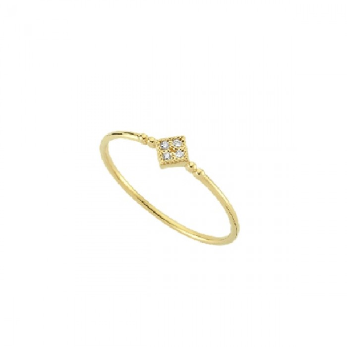  14K Gold Ring with diamond   0,025ct
