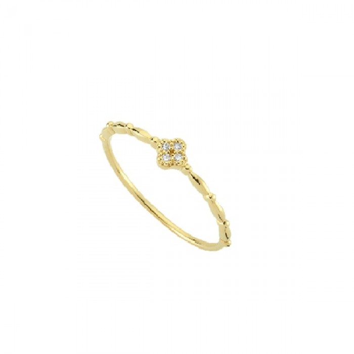  14K Gold Ring with diamond   0,025ct