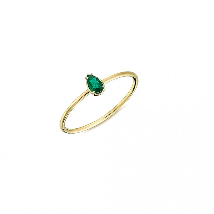  14K Gold Ring with diamond   0,16ct