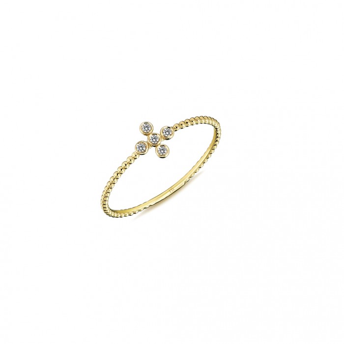  14K Gold Ring with diamond   0,039ct