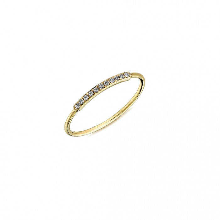  14K Gold Ring with diamond   0,063ct