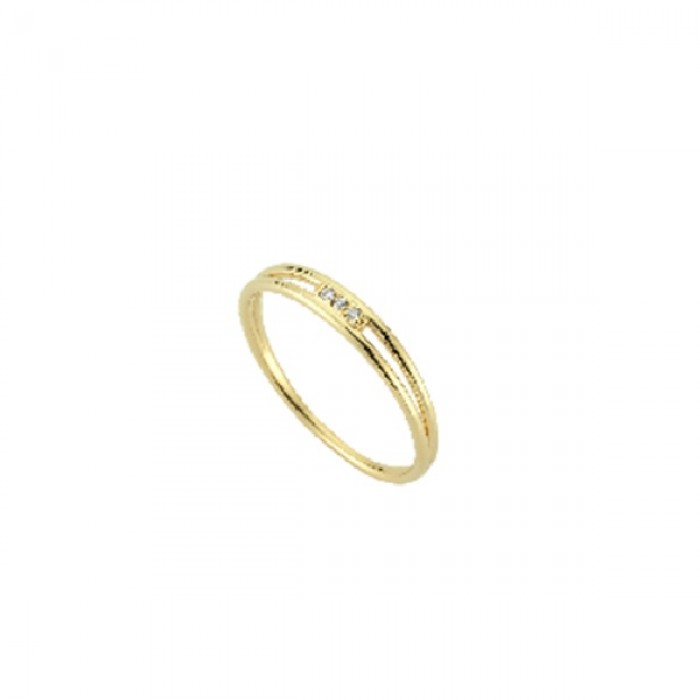  14K Gold Ring with diamond   0,017ct