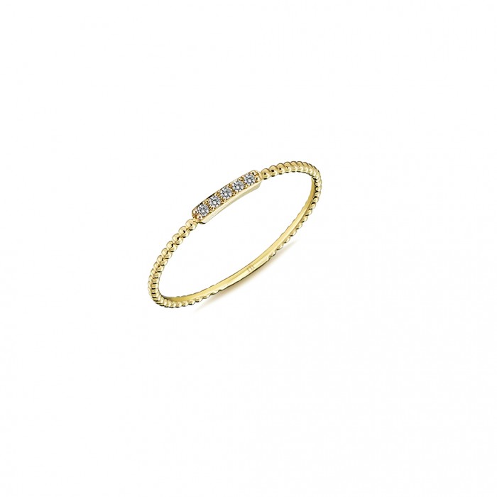  14K Gold Ring with diamond   0,028ct