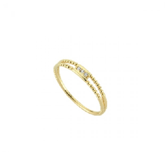  14K Gold Ring with diamond   0,017ct