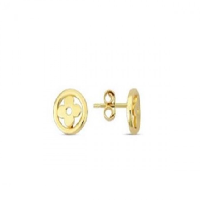 14 K Gold Zircon stone Earring 1,49 gr 