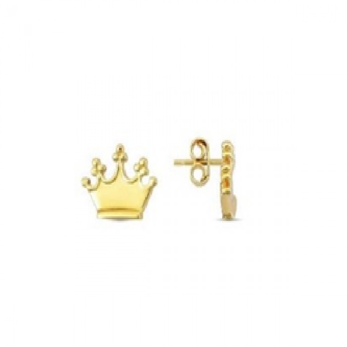 14 K Gold Zircon stone Earring 1,33 gr 