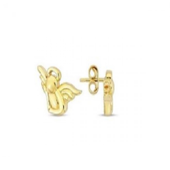 14 K Gold Zircon stone Earring 1,75 gr 