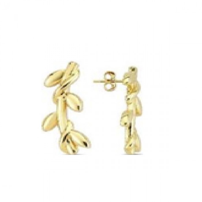 14 K Gold Zircon stone Earring 2,27 gr 