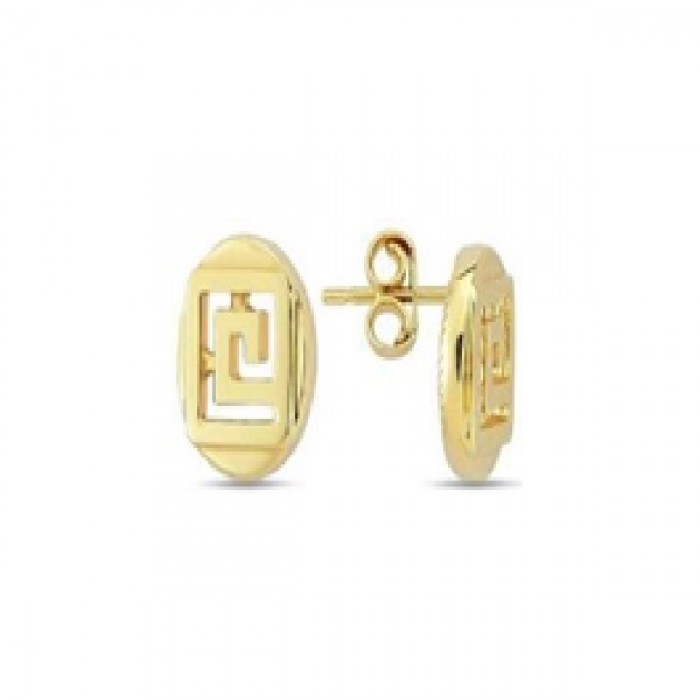 14 K Gold Zircon stone Earring 1,12 gr 