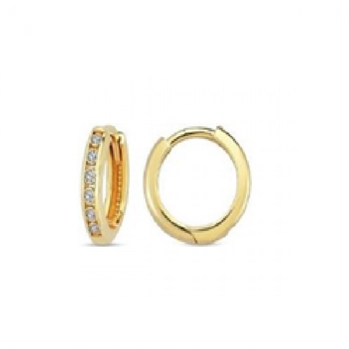 14 K Gold Zircon stone Earring 1,14 gr 