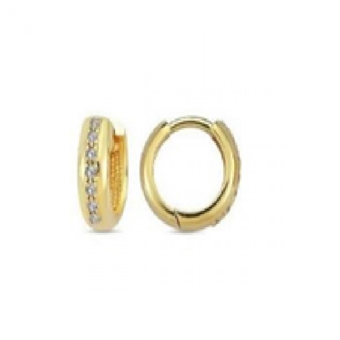 14 K Gold Zircon stone Earring 1,99 gr 