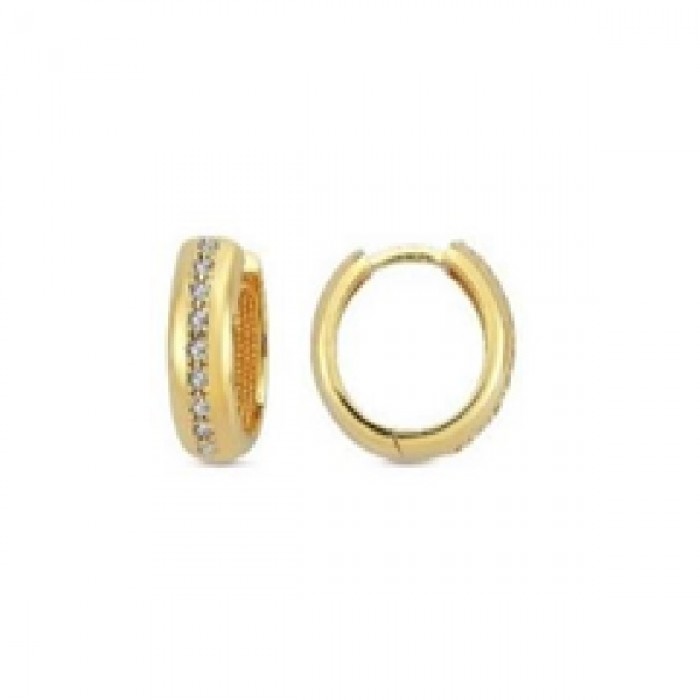 14 K Gold Zircon stone Earring 2,95 gr 