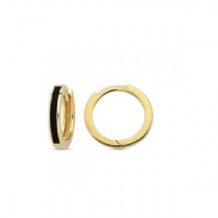 14 K Gold Zircon stone Earring 1,51 gr 