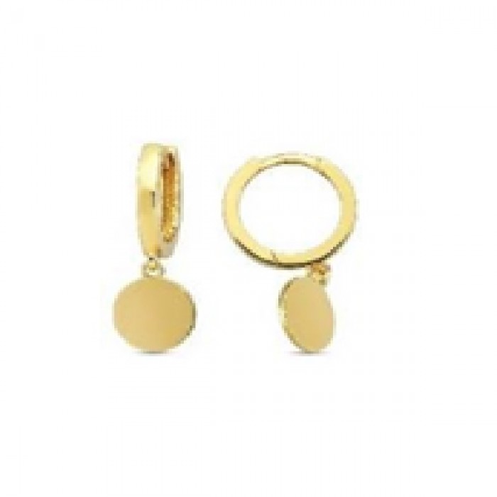 14 K Gold Zircon stone Earring 2,37 gr 