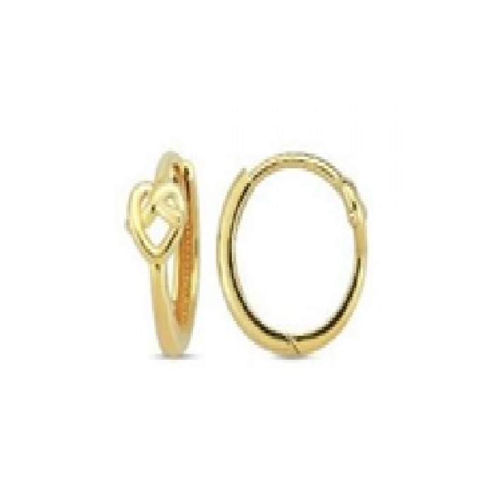 14 K Gold Zircon stone Earring 1,51 gr 