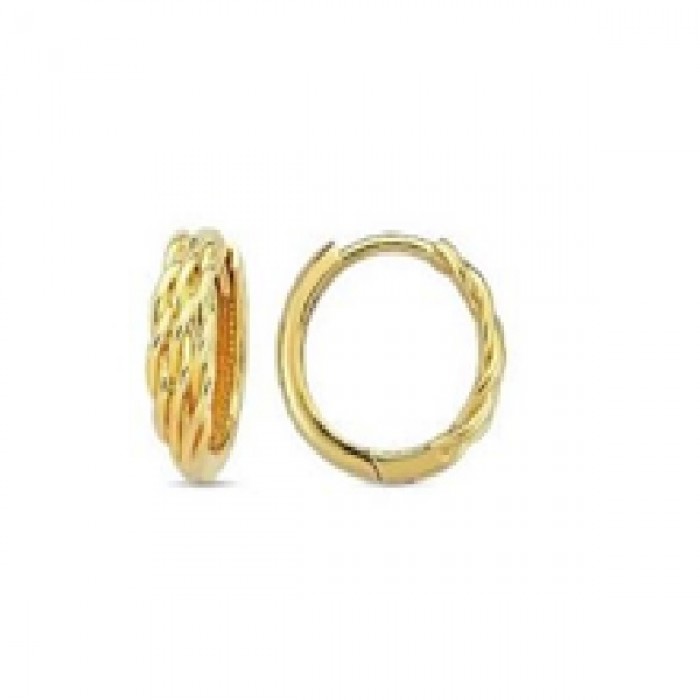 14 K Gold Zircon stone Earring 1,75 gr 