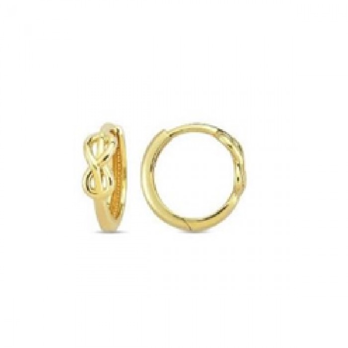 14 K Gold Zircon stone Earring 1,62 gr 