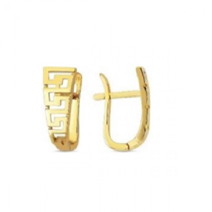 14 K Gold Zircon stone Earring 2,52 gr 