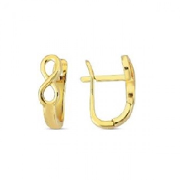 14 K Gold Zircon stone Earring 2,55 gr 