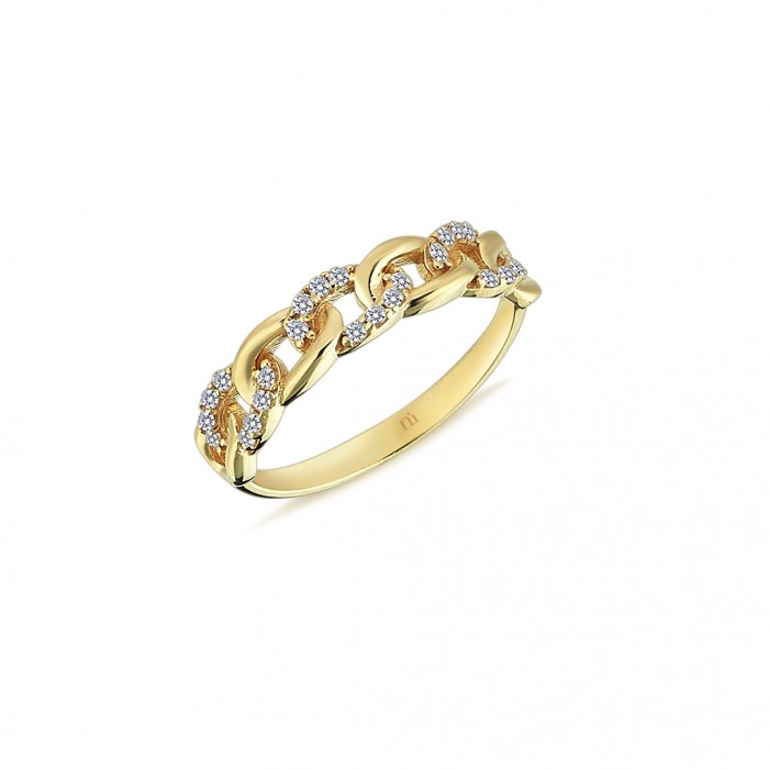  14K Gold Zircon stone Ring 2,31 gr 