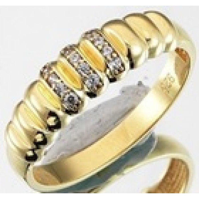  14K Gold Zircon stone Ring 2 gr 