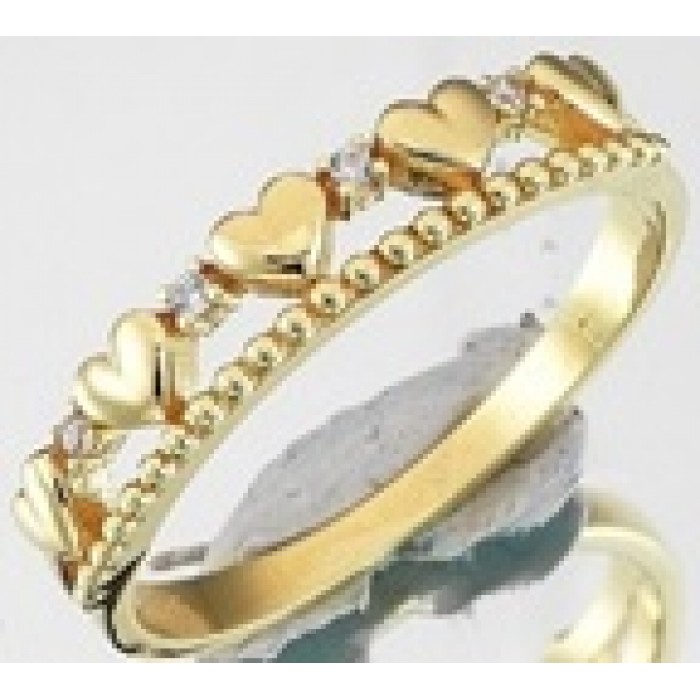  14K Gold Zircon stone Ring 2,11 gr 
