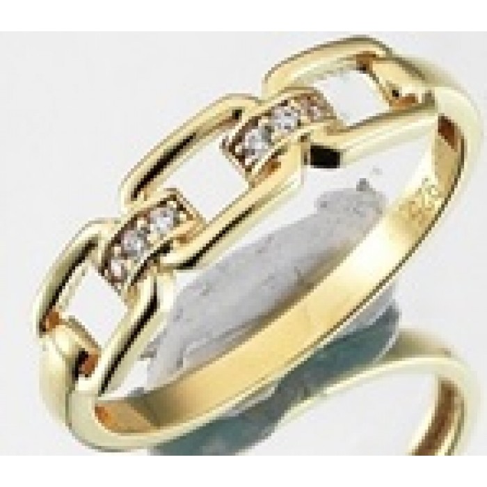  14K Gold Zircon stone Ring 1,83 gr 