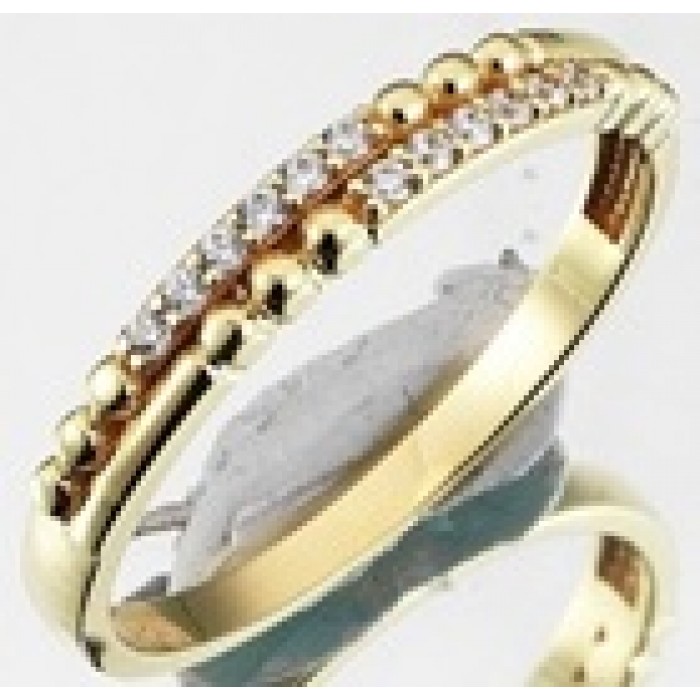  14K Gold Zircon stone Ring 1,81 gr 