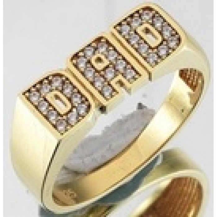  14K Gold Zircon stone Ring 3,38 gr 
