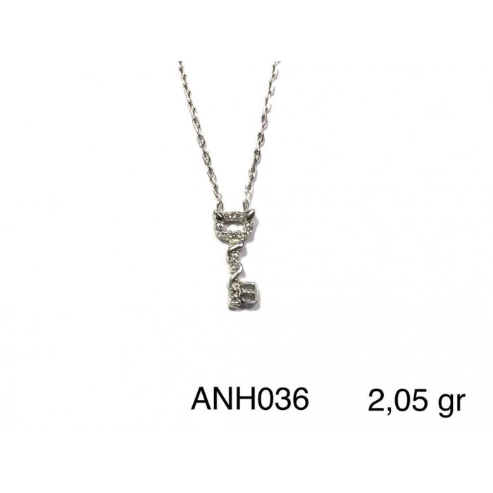 Silver    necklace    with    pendant                                          ANH036-925K