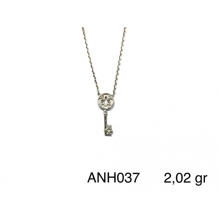 Silver    necklace    with    pendant                                          ANH037-925K