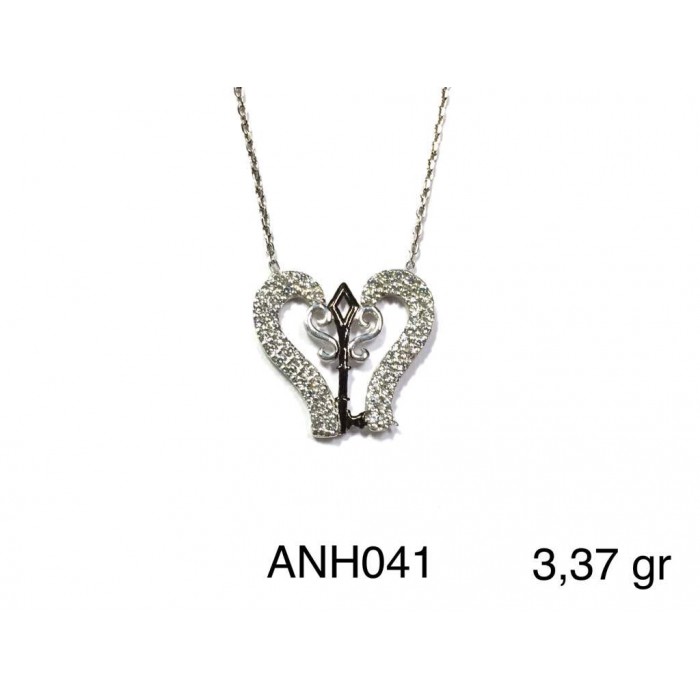 Silver    necklace    with    pendant                                          ANH041-925K
