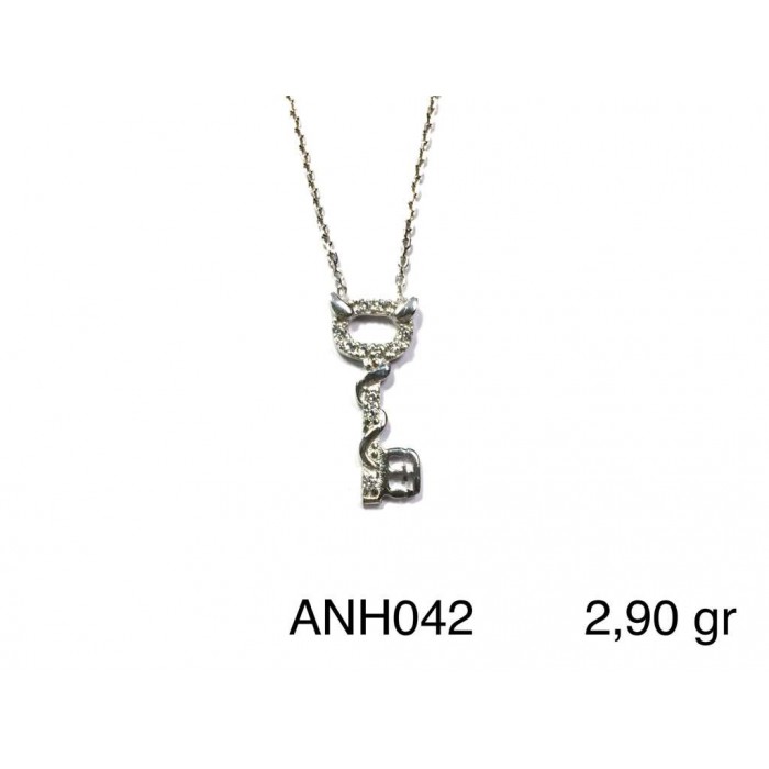 Silver    necklace    with    pendant                                          ANH042-925K