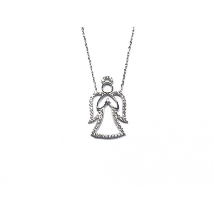 Silver    necklace    with    pendant                                     MLK129-925K