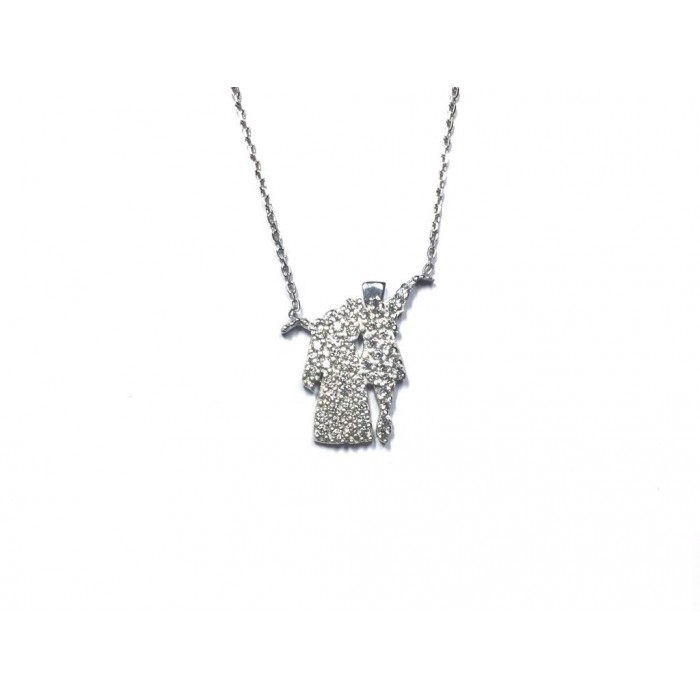 Silver    necklace    with    pendant                                     MLK141-925K