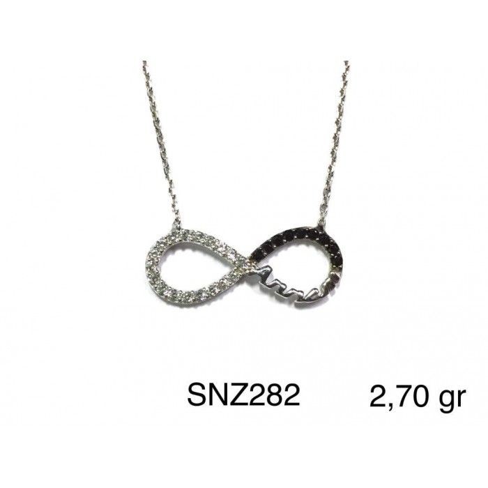 Silver    necklace    with    pendant                                     SNZ282-925K