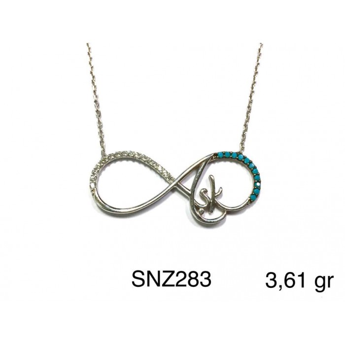 Silver    necklace    with    pendant                                     SNZ283-925K