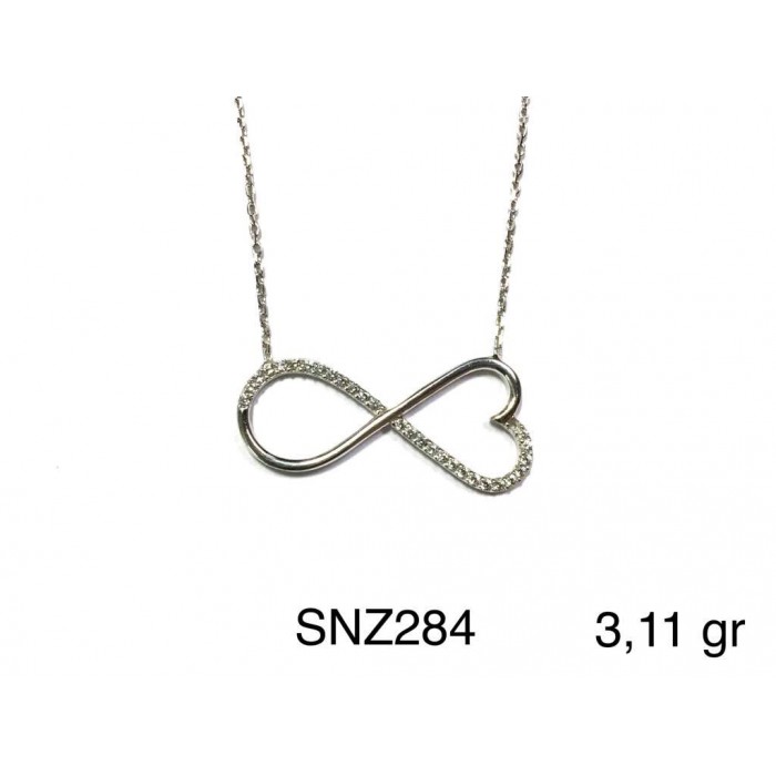 Silver    necklace    with    pendant                                     SNZ284-925K