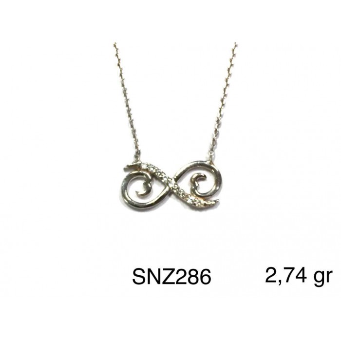 Silver    necklace    with    pendant                                     SNZ286-925K