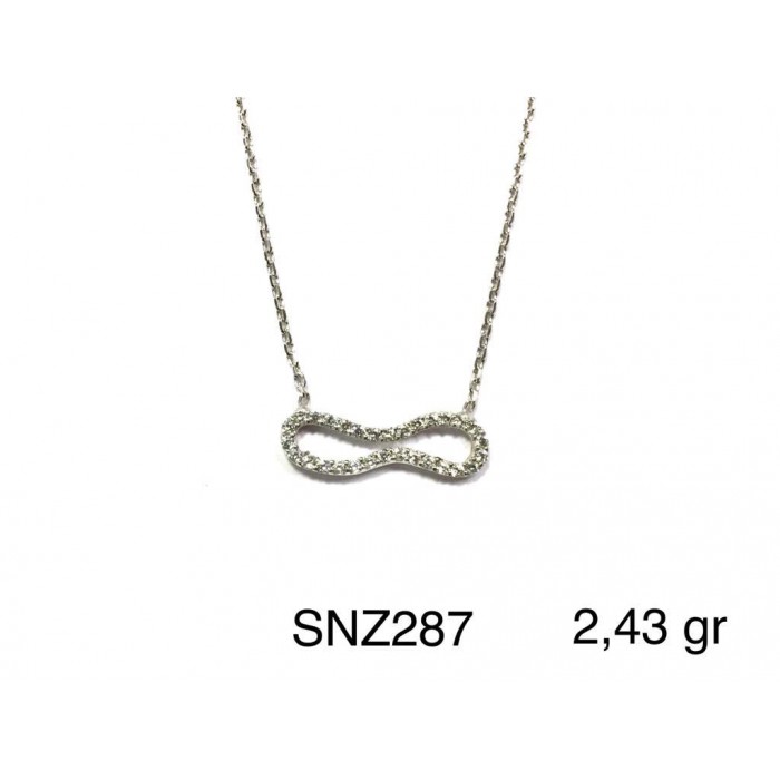 Silver    necklace    with    pendant                                     SNZ287-925K