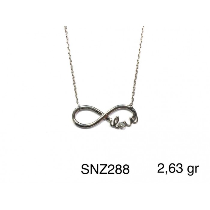 Silver    necklace    with    pendant                                     SNZ288-925K