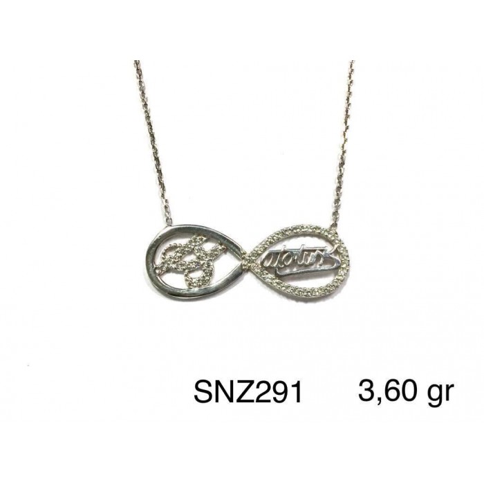 Silver    necklace    with    pendant                                     SNZ291-925K