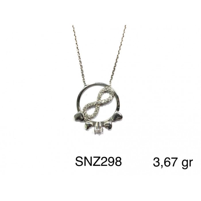 Silver    necklace    with    pendant                                     SNZ298-925K